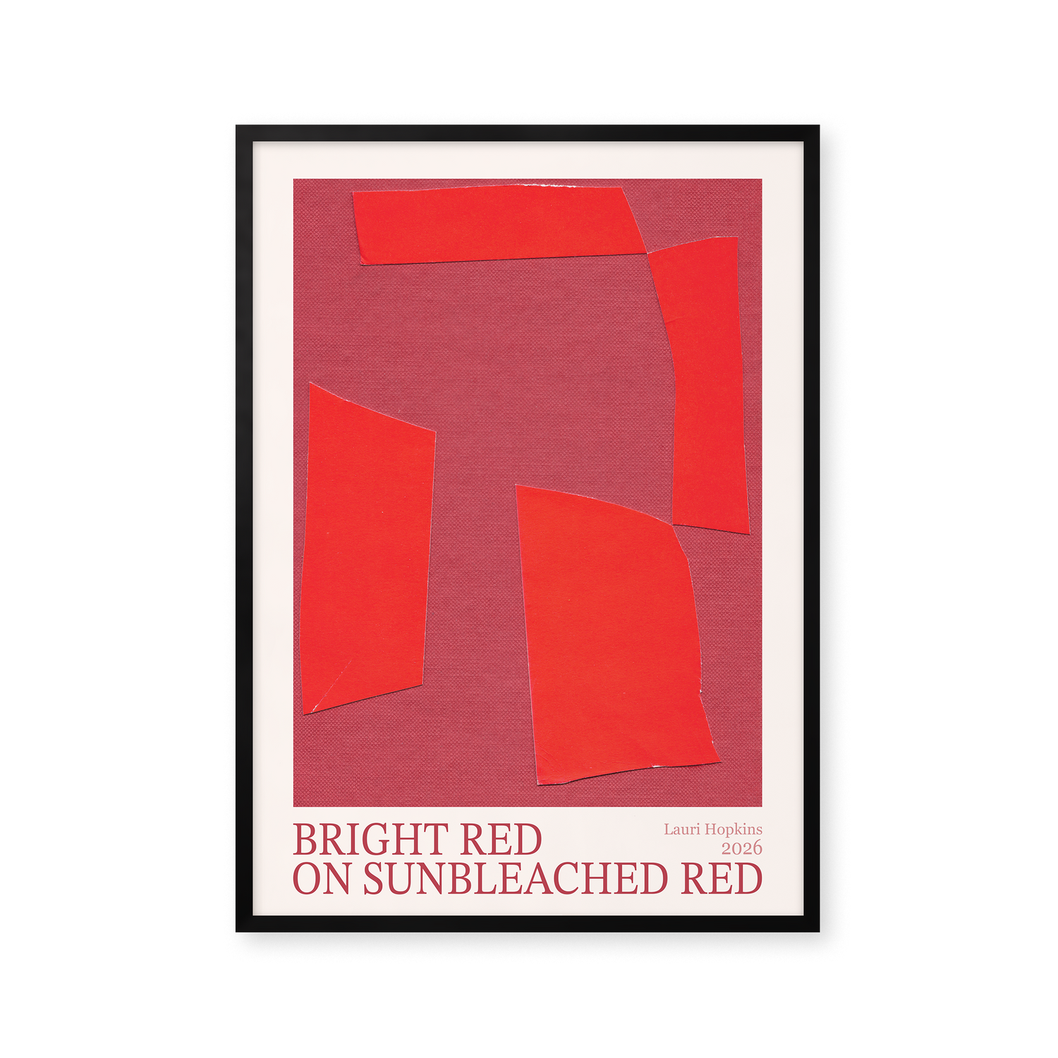 Bright Red on Sunbleached Red