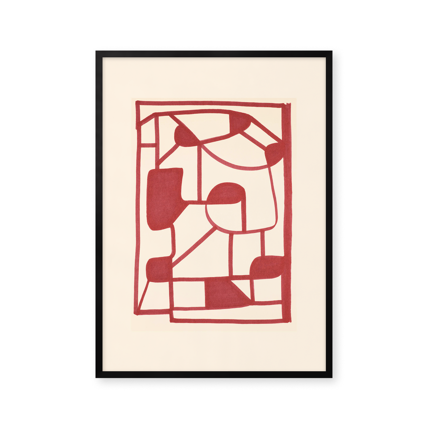 Curly Lines – Red