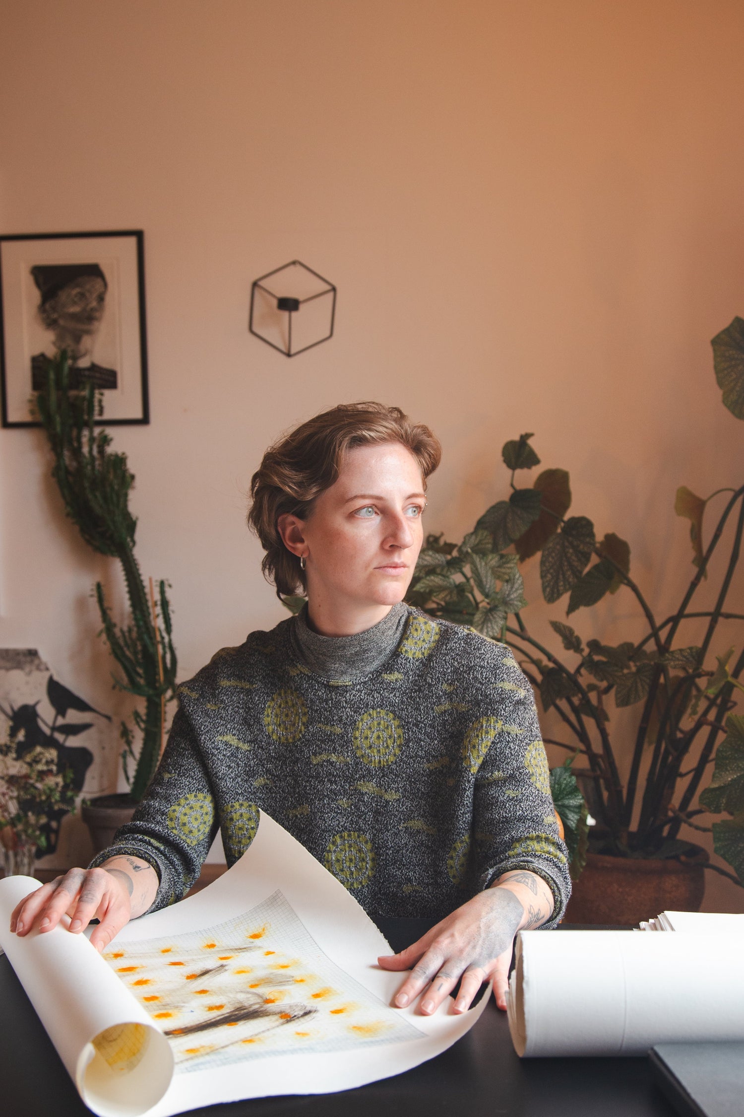 Monotype – Blue Dots