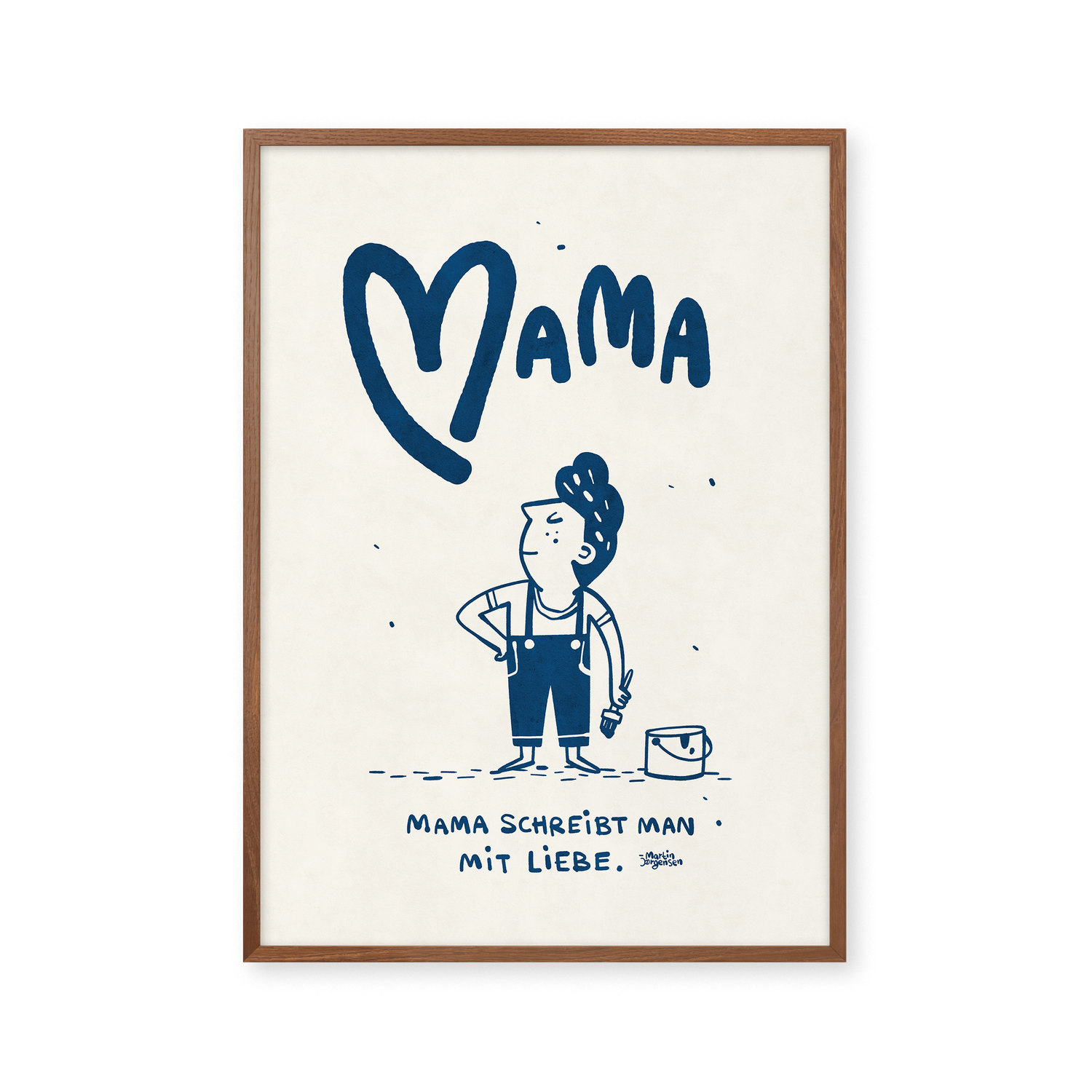 Mama schreibt man mit Liebe - Blau