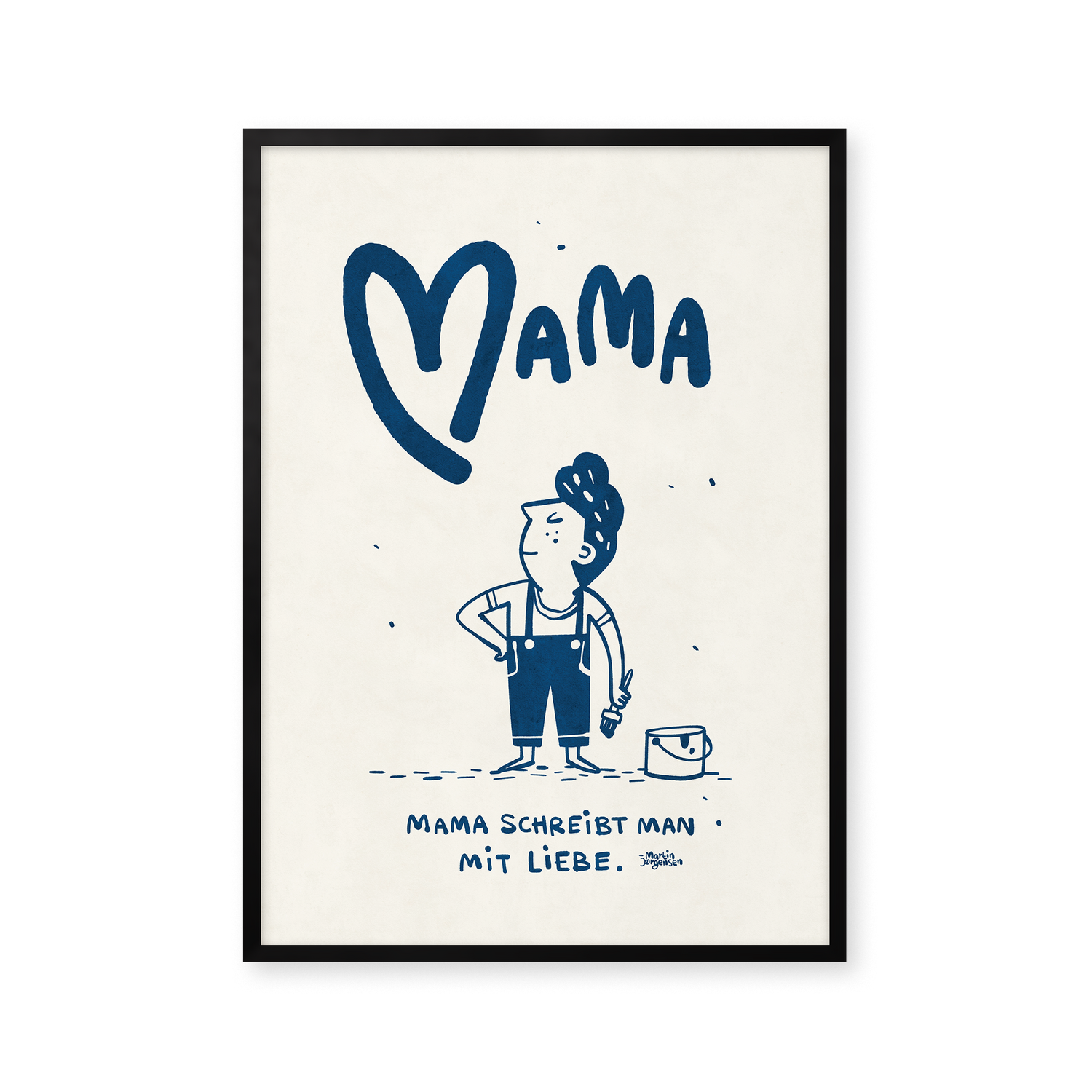 Mama schreibt man mit Liebe - Blau