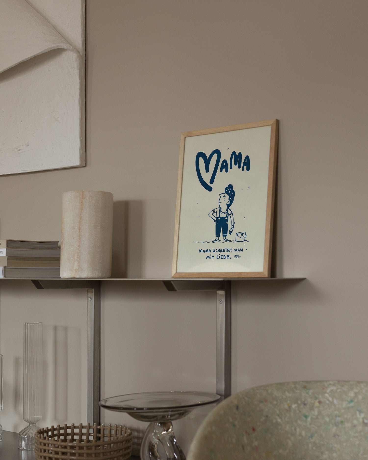 Mama schreibt man mit Liebe - Blau