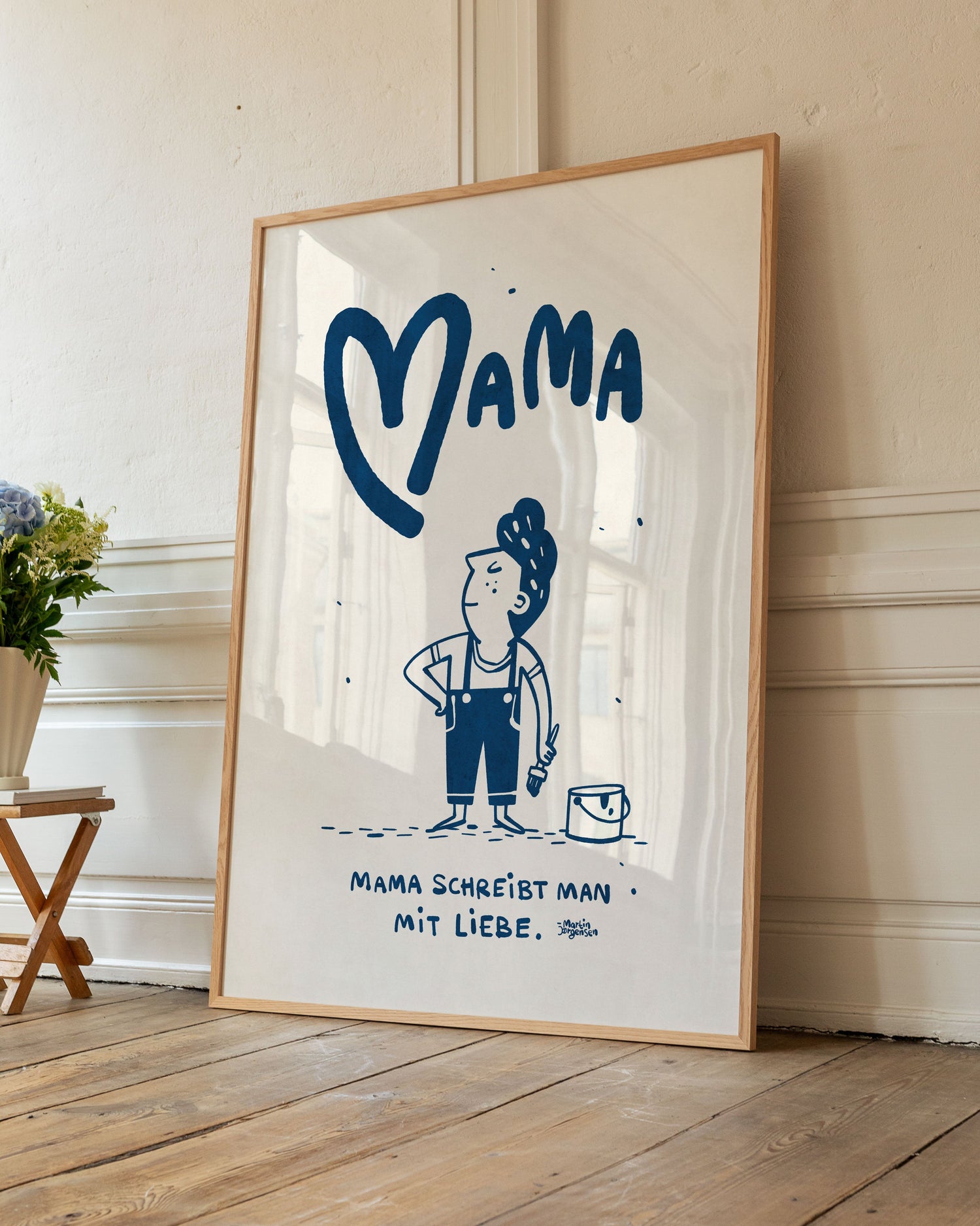 Mama is written with love - Blue