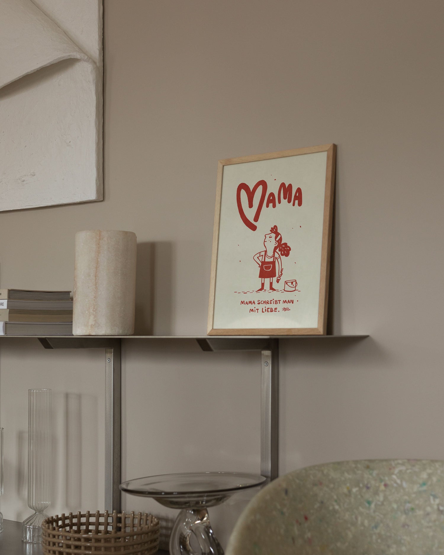 Mama schreibt man mit Liebe - Rot