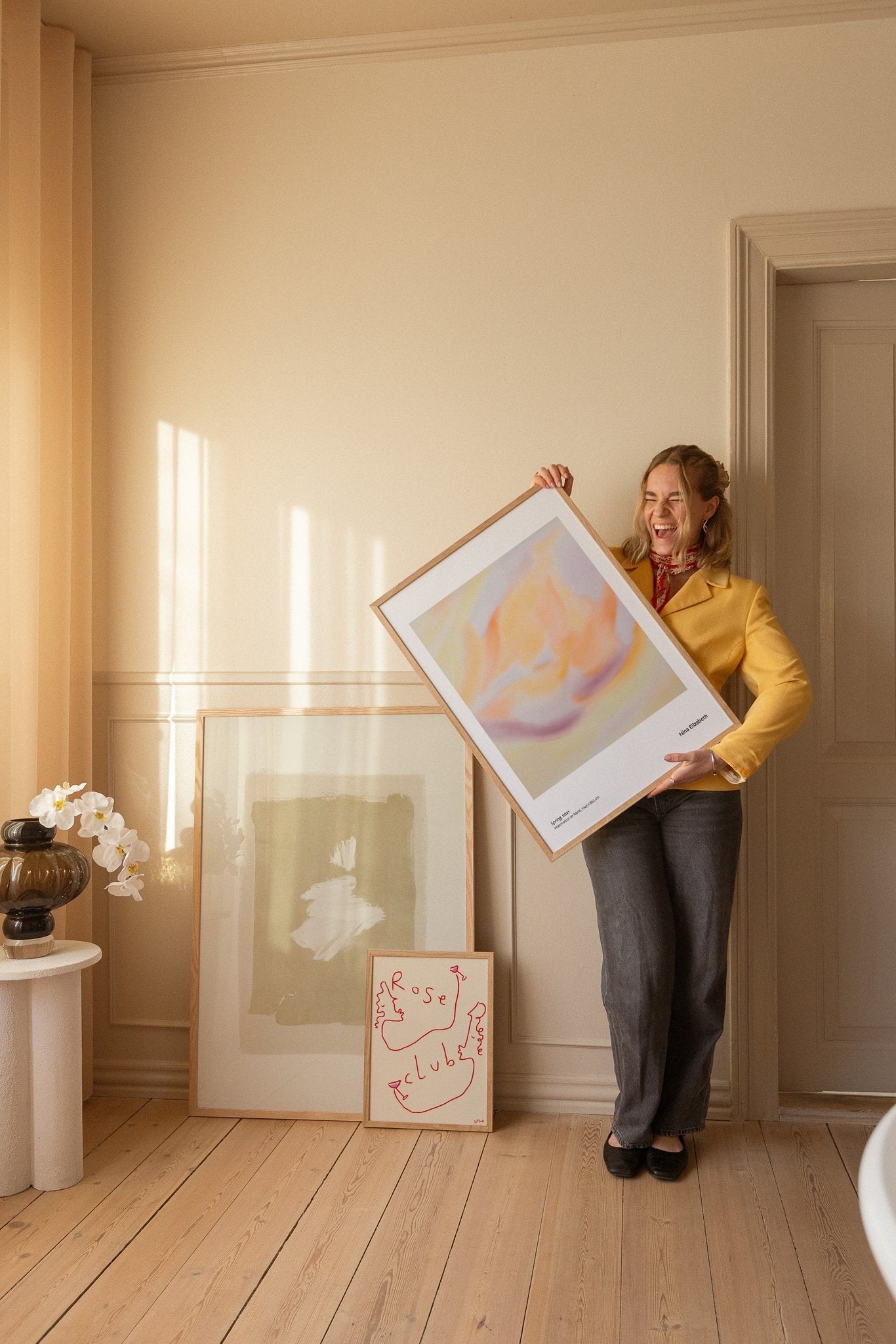 Zusammenstellung sommerlicher kunstposter