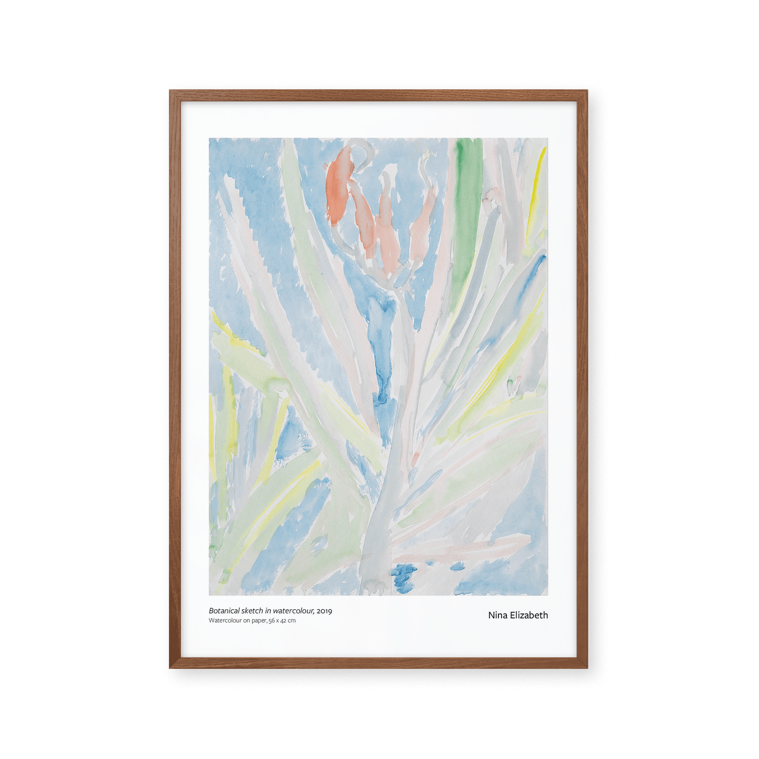 Botanische Skizze in Aquarell