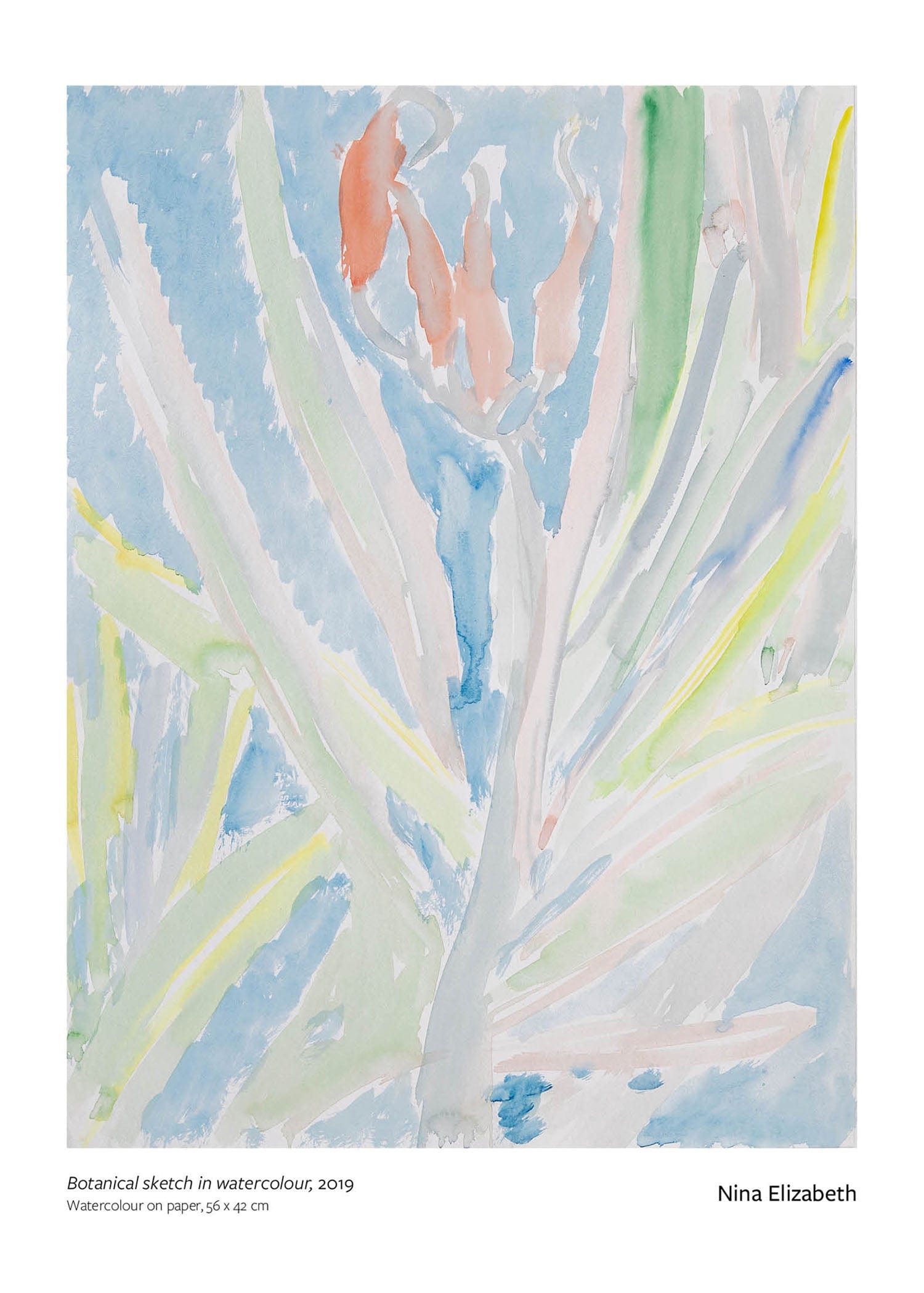 Botanische Skizze in Aquarell