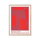 Bright Red on Sunbleached Red
