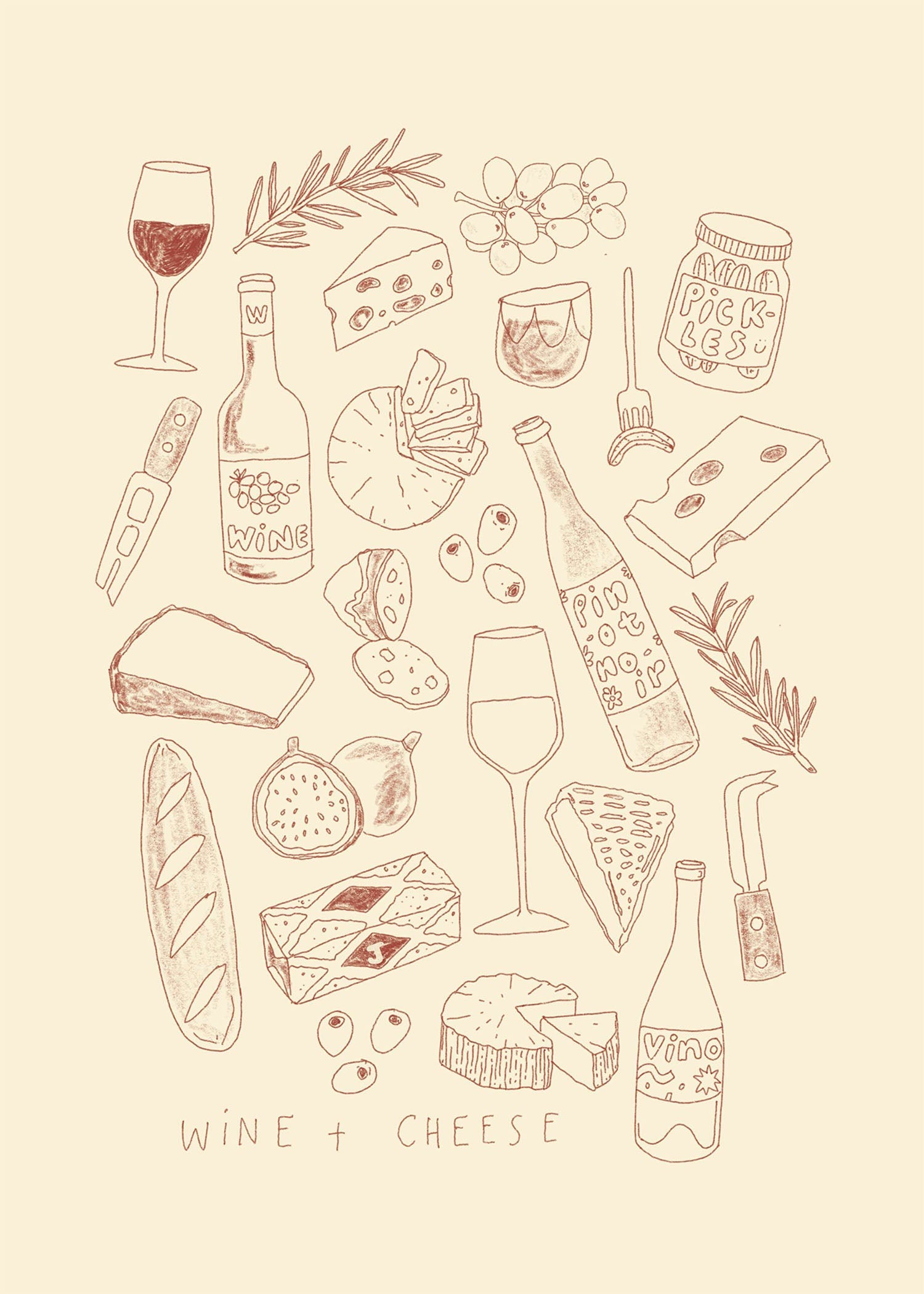 Käse und Wein