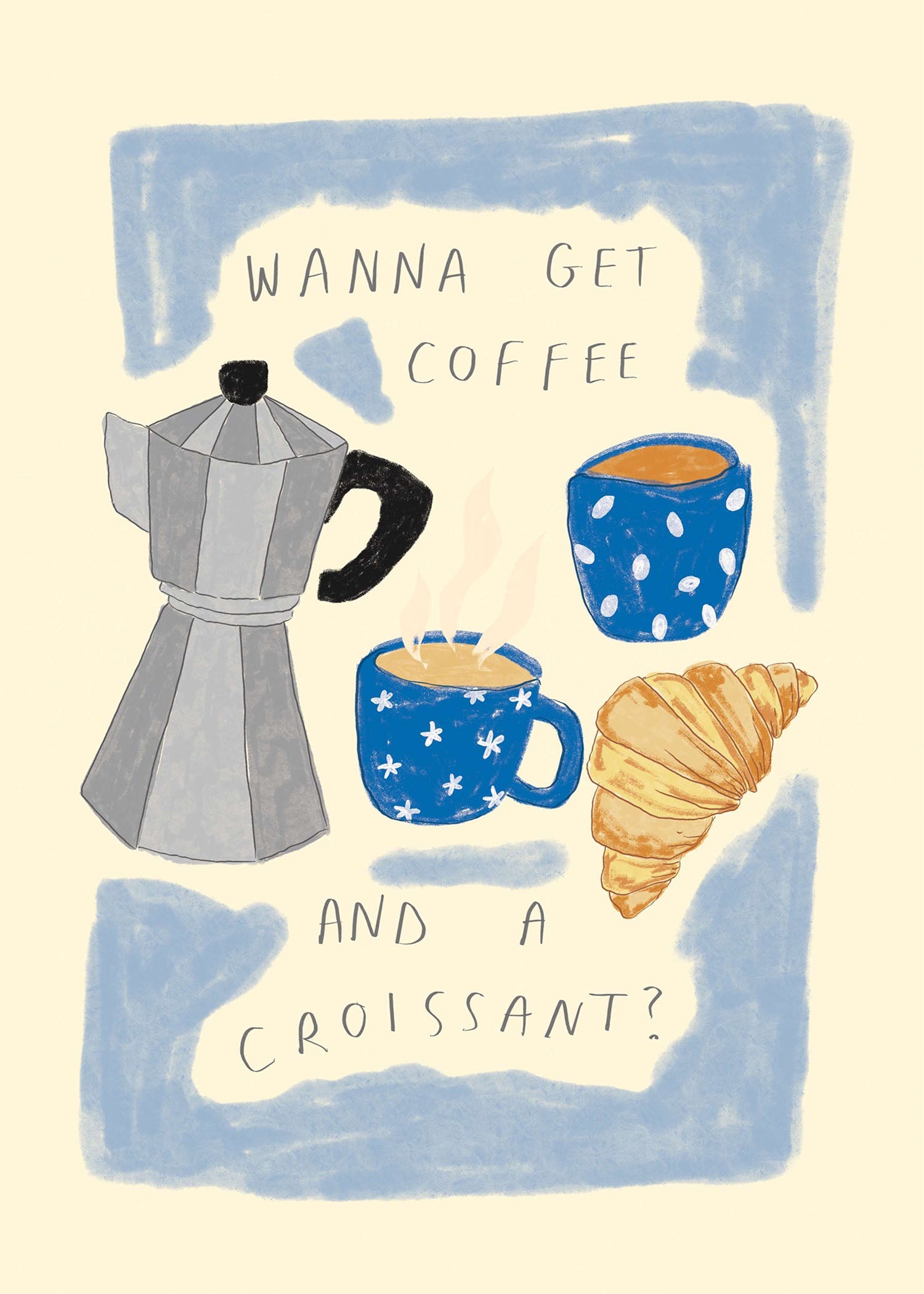 Kaffee und Croissant