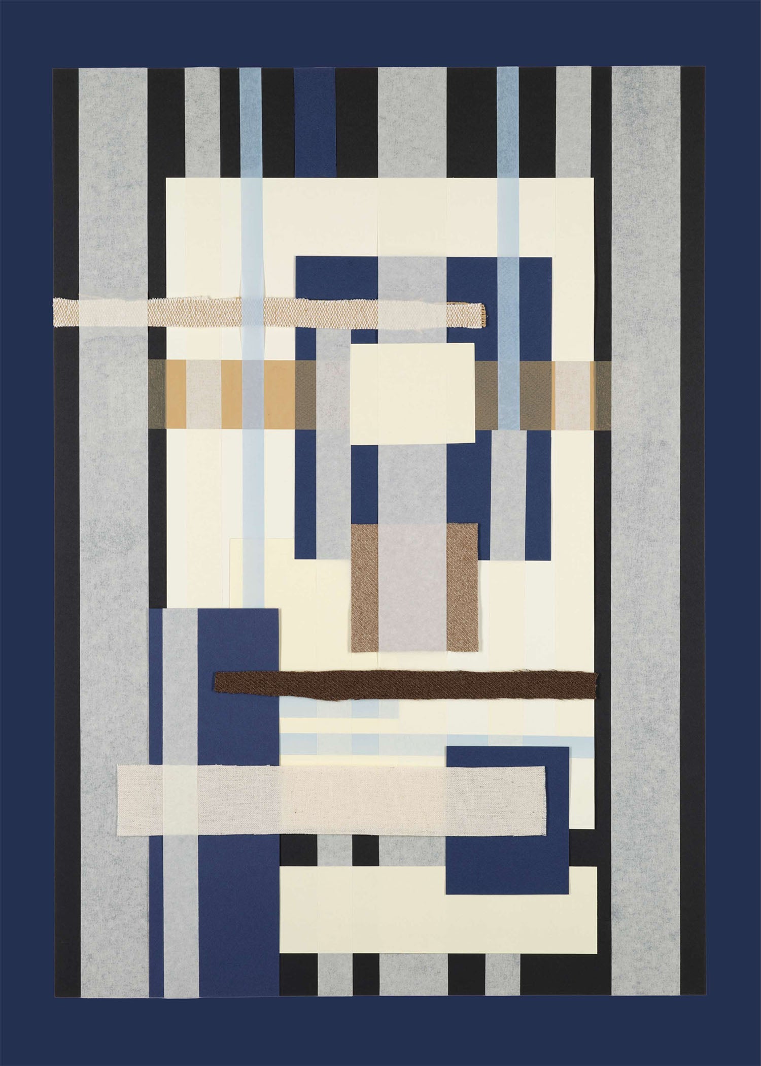 Angezogen von Linien – Blau
