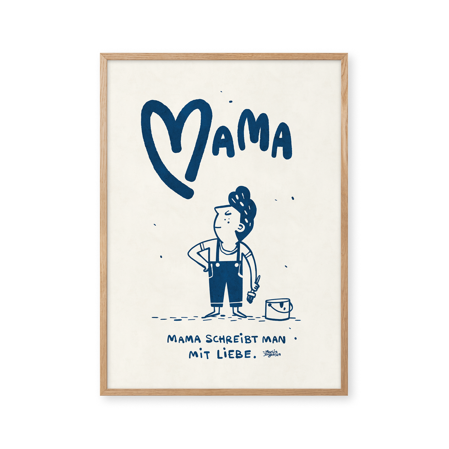 Mama schreibt man mit Liebe - Blau