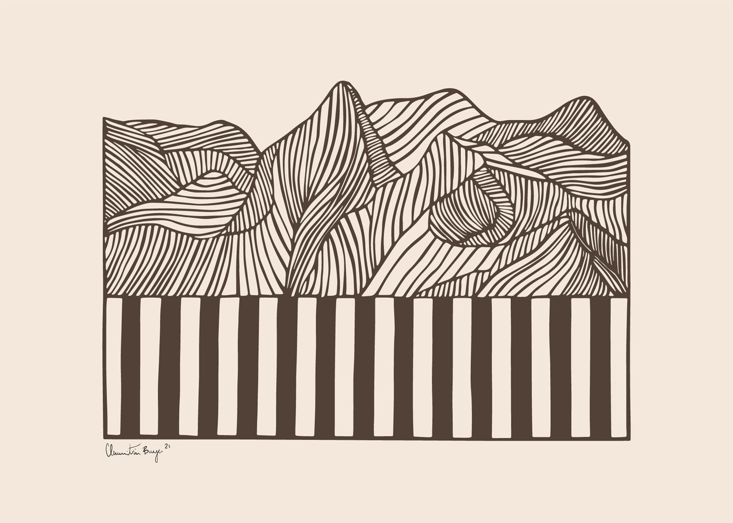 Papercut 04 - Braun