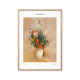 Vase of Flowers - Pink Background